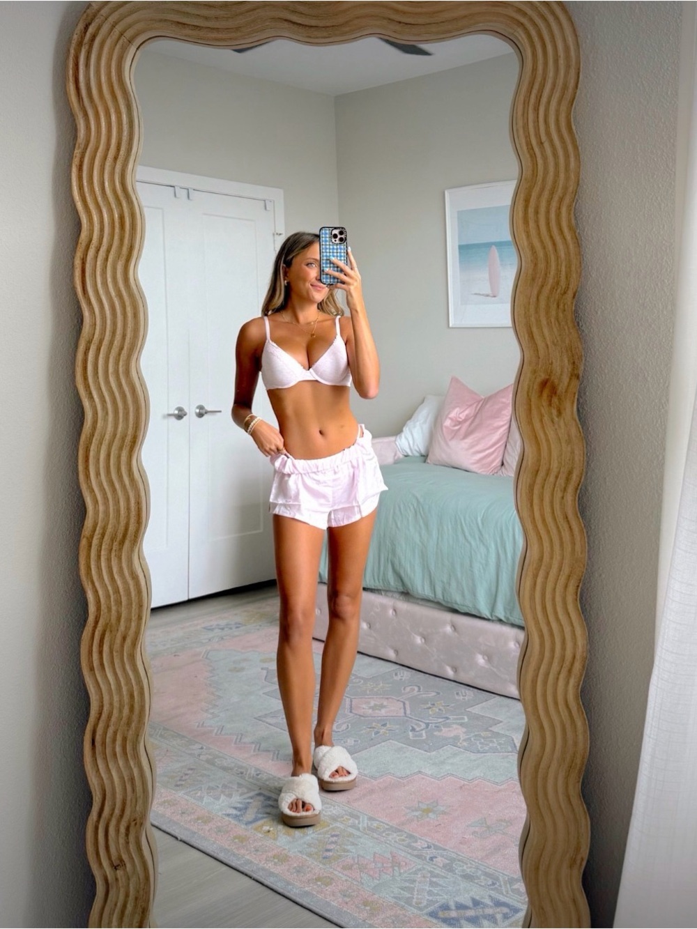 VS pink shorts